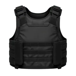 Transparent PNG of the GTA V item medium_armor_vest_black_without_pockets