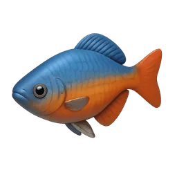 Transparent PNG of the GTA V item melanotaenia_lacustris_fisch_vorne_ansicht_mit_einer_schr_ge_perspektive