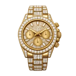 Transparent PNG of the GTA V item men_s_gold_watch_with_diamonds_around
