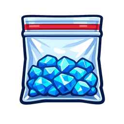 Transparent PNG of the GTA V item methpacket_bitte_die_steine_blau
