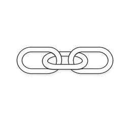 Transparent PNG of the GTA V item minimalist_white_icon_of_a_chain_thin_stroke_illustration_flat_2d