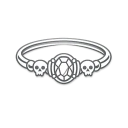 Transparent PNG of the GTA V item minimalist_white_icon_of_a_hand_bracelet_thin_stroke_illustration_flat_2d