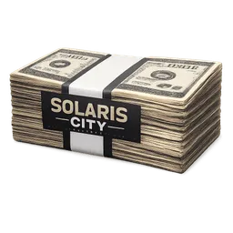 Transparent PNG of the GTA V item money_bundle_and_text_being_solaris_city_on_the_tape