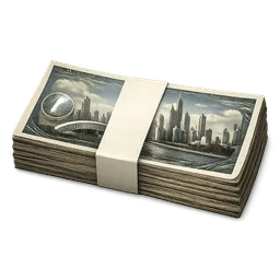 Transparent PNG of the GTA V item money_with_solaris_city_on_it