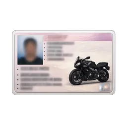 Transparent PNG of the GTA V item motorbike_license_id_card