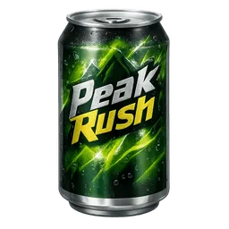 Transparent PNG of the GTA V item mountain_dew_dose_mit_dem_einzigsten_text_peak_rush