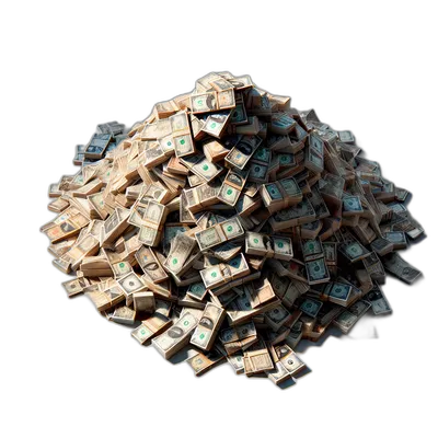 Transparent PNG of the GTA V item pile_of_banknotes_1