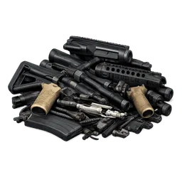 Transparent PNG of the GTA V item pile_of_weapon_parts