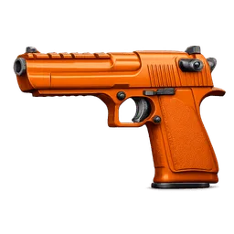 Transparent PNG of the GTA V item pistol_50er_icon_in_orange