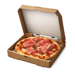 Transparent PNG of the GTA V item pizza_prosciutto_im_karton