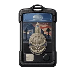 Transparent PNG of the GTA V item police_keycrad_f_r_la