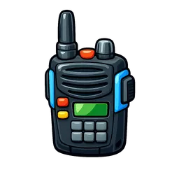 Transparent PNG of the GTA V item police_walkie_talkie_radio