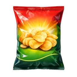 Transparent PNG of the GTA V item potato_chips_bag_colorful_snack_packaging_photorealistic