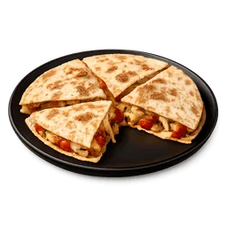 Transparent PNG of the GTA V item quesadilla_on_black_plate
