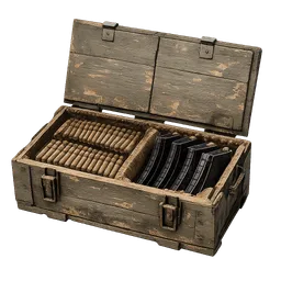 Transparent PNG of the GTA V item rifle_ammo_crate_with_mags_opened
