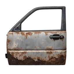 Transparent PNG of the GTA V item rostige_front_left_car_door