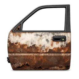 Transparent PNG of the GTA V item rostige_front_right_car_door