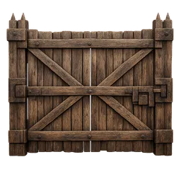 Transparent PNG of the GTA V item rust_huge_wooden_gate