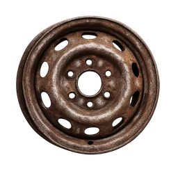 Transparent PNG of the GTA V item rusty_wheel_rim