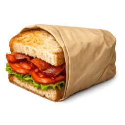 Transparent PNG of the GTA V item sandwich_mit_salat_tomate_bacon_in_sandwichpapier_wo_die_h_fte_vom_sandwich_sich