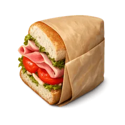 Transparent PNG of the GTA V item sandwich_mit_salat_tomate_und_schinken_in_sandwichpapier_wo_die_h_fte_vom_sandwi