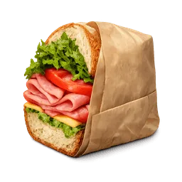 Transparent PNG of the GTA V item sandwich_mit_salat_tomate_und_schinken_in_sandwichpapier_wo_die_h_fte_vom_sandwi_1