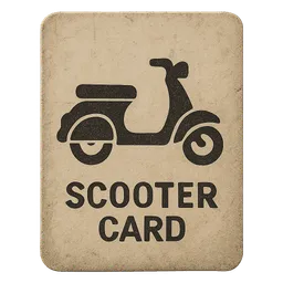Transparent PNG of the GTA V item scooter_card_eine_freikarte_eines_scooter_zum_einl_sen