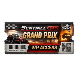Transparent PNG of the GTA V item sentinel_gts_grand_prix_ticket
