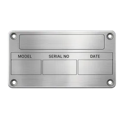 Transparent PNG of the GTA V item serial_plate