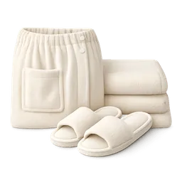 Transparent PNG of the GTA V item set_quadrato_con_telo_sauna_e_ciabatte_per_donna