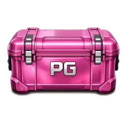 Transparent PNG of the GTA V item shiny_pink_case_for_a_case_drop_with_pg_somewhere_on_it