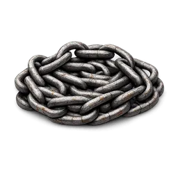 Transparent PNG of the GTA V item silver_a_little_rusty_chain
