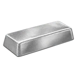 Transparent PNG of the GTA V item silver_ingot_1