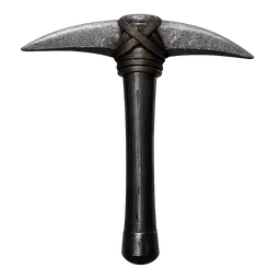 Transparent PNG of the GTA V item spitzhacke_aus_stein_mit_einem_scharzen_griff