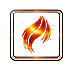 Transparent PNG of the GTA V item square_game_ui_icon_for_haare_dark_black_glass_strong_orange_glow_thin_orange_ou