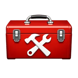 Transparent PNG of the GTA V item toolbox_with_a_hammer_wrench_crossing_eachother_make_the_hammer_wrench_white_wit