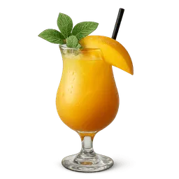 Transparent PNG of the GTA V item tropical_breeze_coktail_mit_mangosaft_orangensaft_und_minze_im_coktailglas