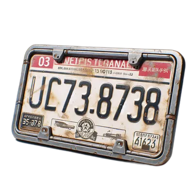 Transparent PNG of the GTA V item vehicle_license_plate