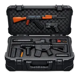 Transparent PNG of the GTA V item weapon_box_with_guns_shown_and_a_cool_case_from_csgo