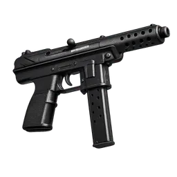 Transparent PNG of the GTA V item weapon_tec_pistol_black_pointed_to_the_right_and_slightly_slanting_upwards