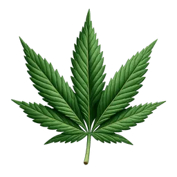 Transparent PNG of the GTA V item weed_leaf_3
