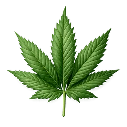 Transparent PNG of the GTA V item weed_leaf_4