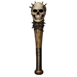 Transparent PNG of the GTA V item wooden_bat_with_skull_on_top