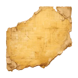 Transparent PNG of the GTA V item yellow_blueprint_fragment
