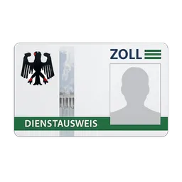 Transparent PNG of the GTA V item zoll_dienstausweis_plastikkarte