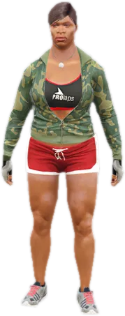 Transparent PNG of the GTA V ped a_f_m_bodybuild_01
