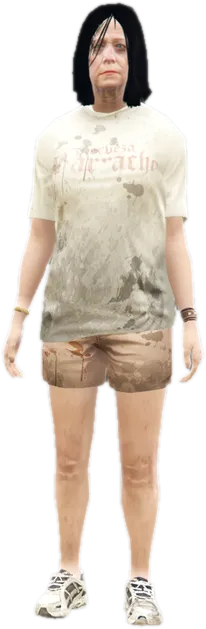 Transparent PNG of the GTA V ped a_f_m_trampbeac_01