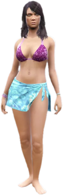 Transparent PNG of the GTA V ped a_f_y_beach_01