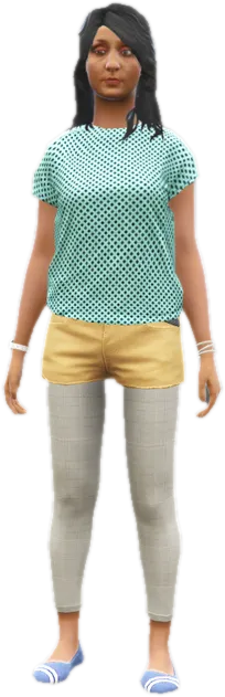 Transparent PNG of the GTA V ped a_f_y_indian_01