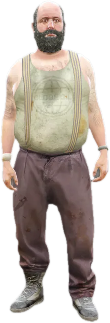 Transparent PNG of the GTA V ped a_m_m_hillbilly_01